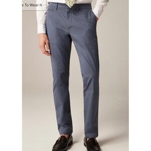 J.Crew 484 Slim‎ Fit Chino Pants Mens 34x34 Blue Gray BX186 New